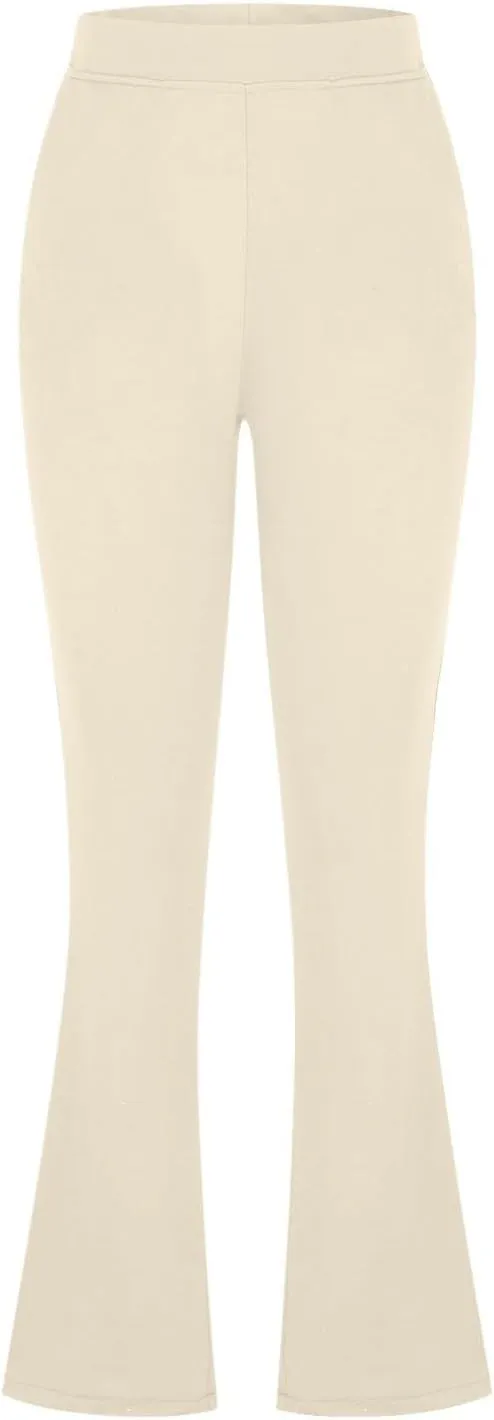 Womens Bootcut Dress Pants Business Casual Work Pants with Pockets High Waist Stretchy Trousers Pull On Office Slacks