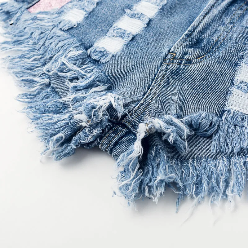 Women's Casual Ripped Shorts