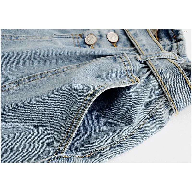 Women's Summer Casual Blue Denim Shorts