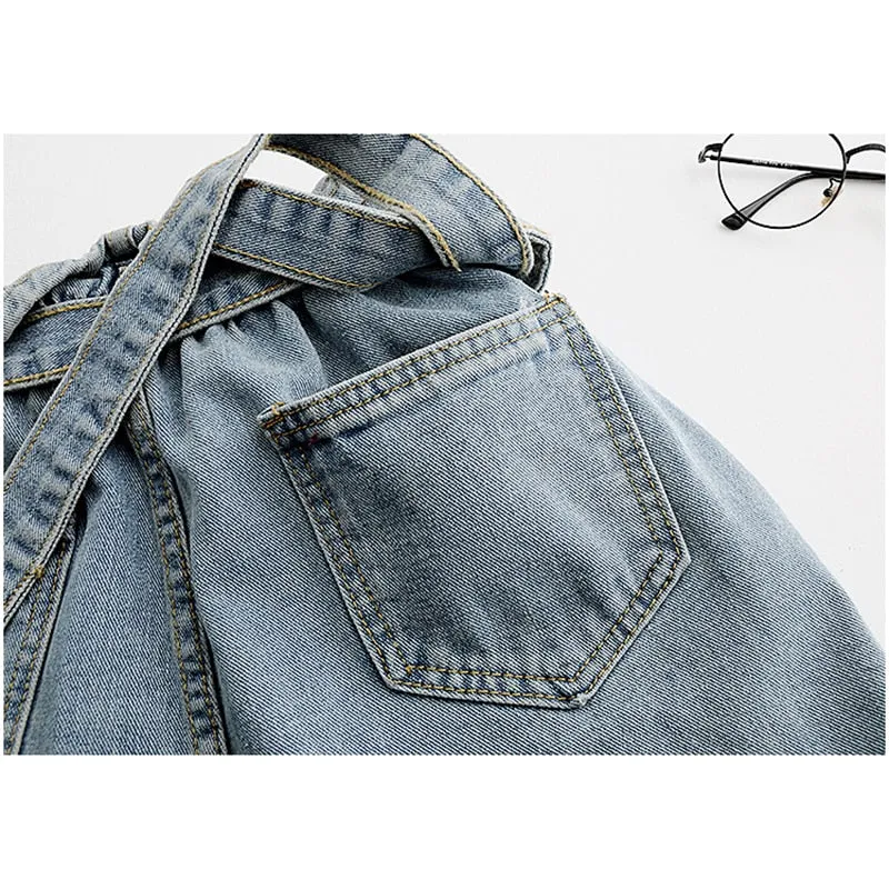 Women's Summer Casual Blue Denim Shorts