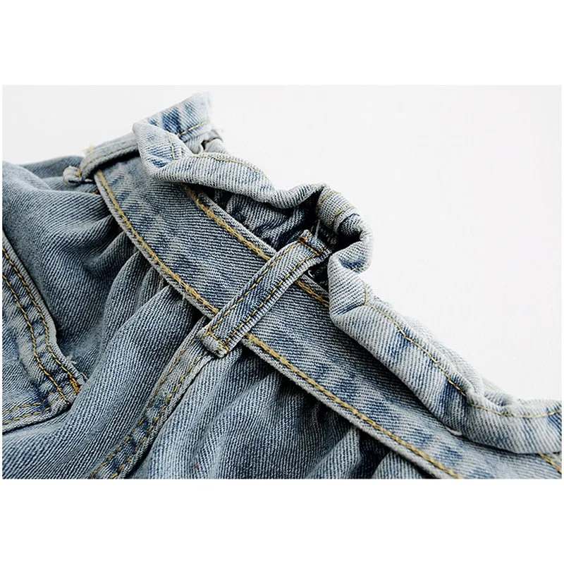 Women's Summer Casual Blue Denim Shorts