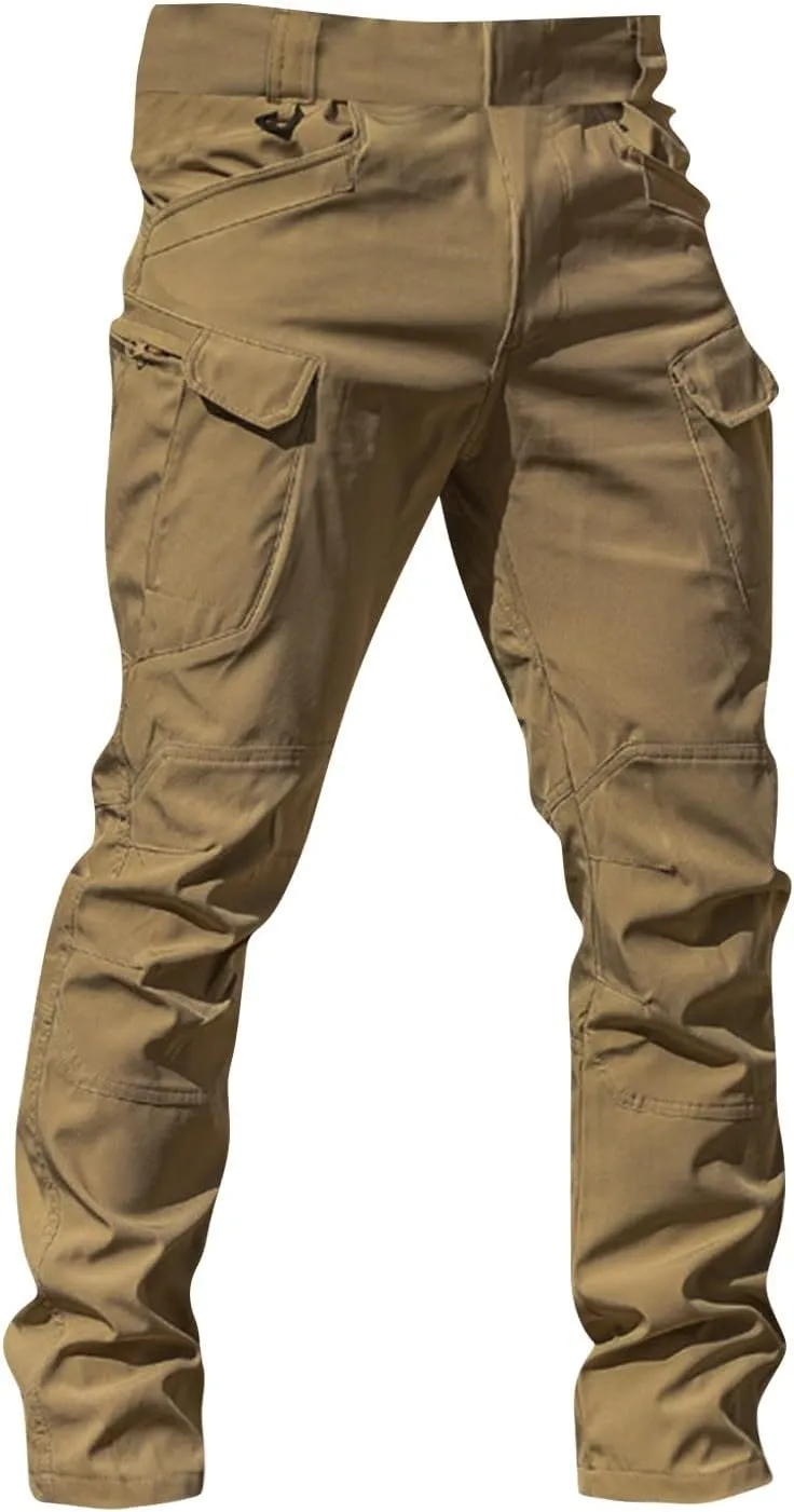 XIAXOGOOL Cargo Pants Men Baggy Sweatpants Mens Tactical Pants Stretch Camo Pant Pocket Hiking Workout Athletic Pants Outdoor