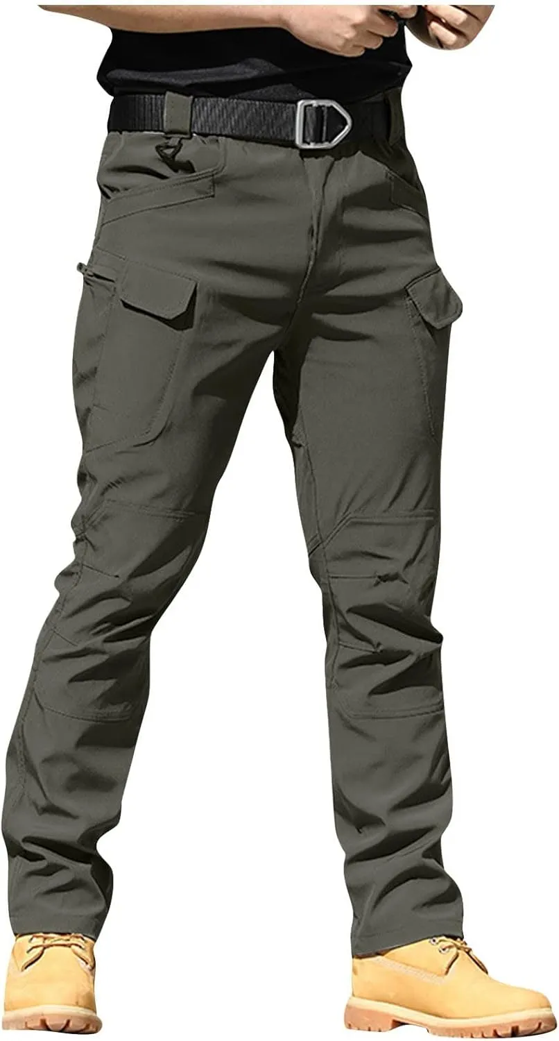 XIAXOGOOL Cargo Pants Men Baggy Sweatpants Mens Tactical Pants Stretch Camo Pant Pocket Hiking Workout Athletic Pants Outdoor