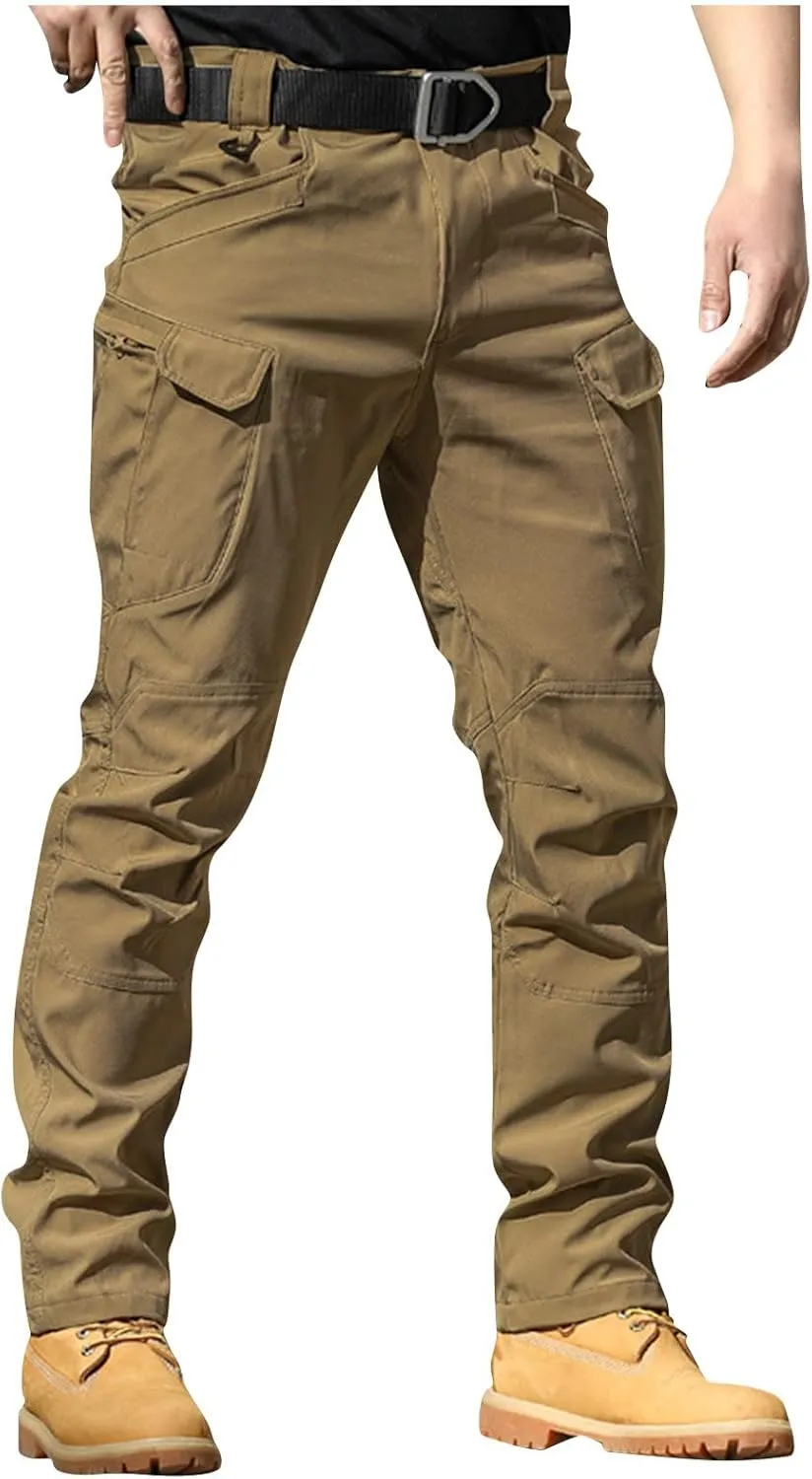 XIAXOGOOL Cargo Pants Men Baggy Sweatpants Mens Tactical Pants Stretch Camo Pant Pocket Hiking Workout Athletic Pants Outdoor